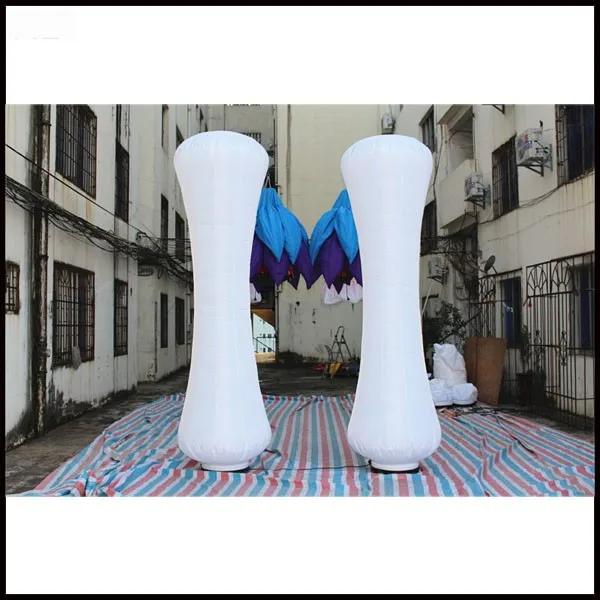 

Free shipment 3m height High quality design RGB led light inflatable pillar