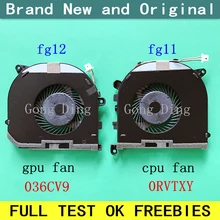 Ноутбук cpu вентилятор охлаждения GPU кулер совместим с Dell P/N: RVTXY-A00 DC28000GKF0 DC28000GKFo P/N: 36CV9-A00 DC28000GJF0 DC28000GJFo