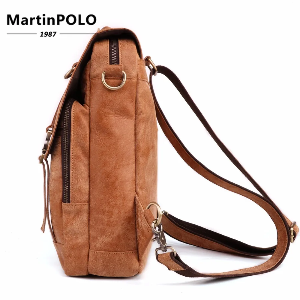 

2019 Newly Cowhide Men Backpack Genuine Leather Vintage Daypack Travel Casual School Book Bags Brand Male Laptop Bags Rucksack