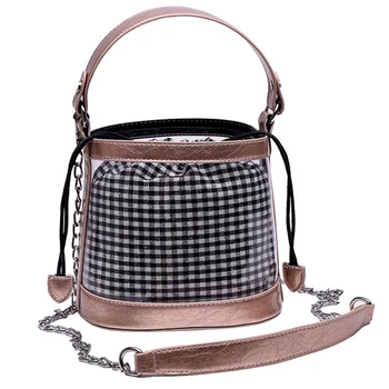 

Fashion Women'S Handbag Transparent Jelly Bag 2019 New Messenger Bag Bucket Bag Female Beach Bag Composite Bag