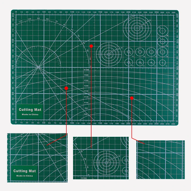 

PVC Cutting Mat A4 Durable Self-Healing Cut Pad Patchwork Tools Handmade