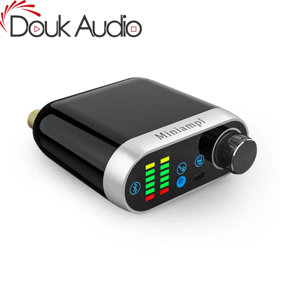 Douk аудио HiFi мини Bluetooth 5,0 HiFi Мощность усилитель класса D Tpa3116 цифровой усилитель USB звуковая карта AUX 50 Вт * 2 дома аудио