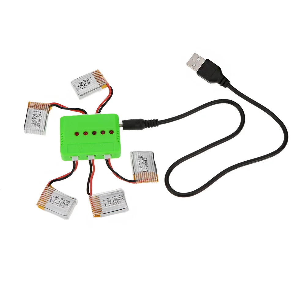 10 шт. 3 7 В 150 мАч 701725 и X6 usb зарядное устройство для JRC H8 мини Lipo батарея RC Quadcopter