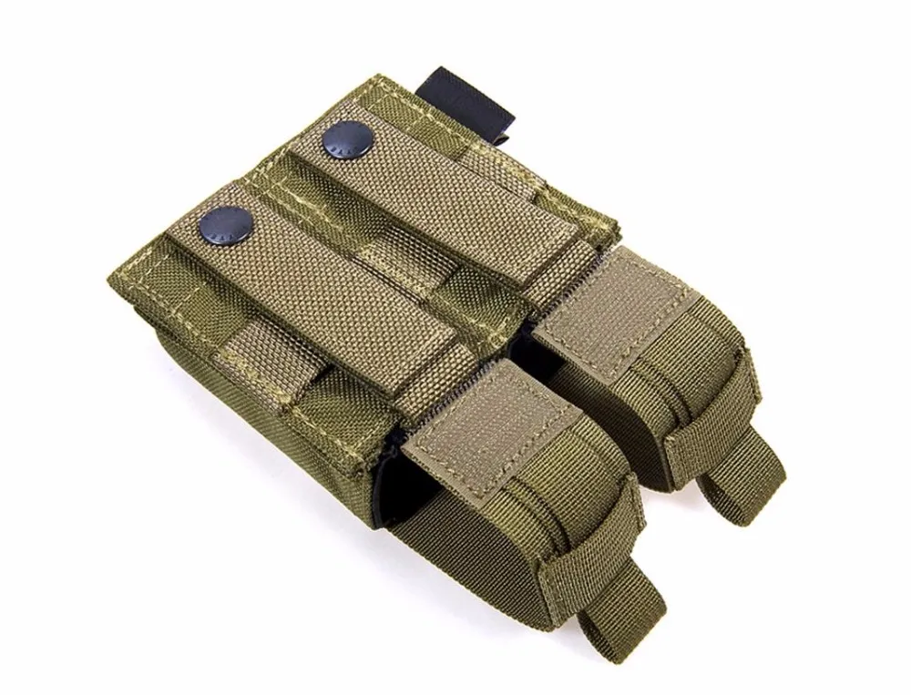 FLYYE MOLLE двойной 9 мм Пистолет подсумок Ver. hp двойная кассета выстроились CORDURA PH-P008