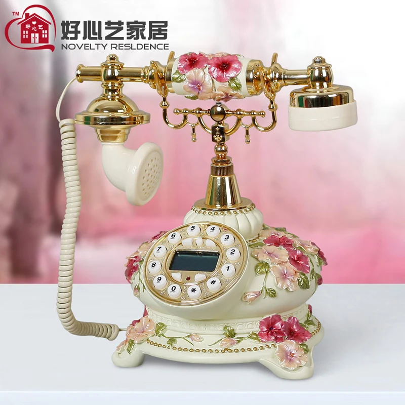 pink Antique telephone landline telephone fashion phone cute creative