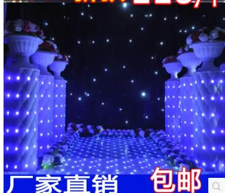 

2018 new wedding props wedding road LED by LED lighting road leads the star Roman column 2pcs