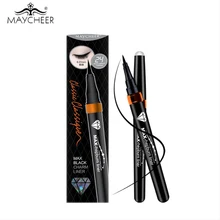 Бренд MAYCHEER Хепберн Классическая Черная Подводка для глаз Ручка 24 H долговечная водостойкая без halo крашение Точная ничья подводка для глаз