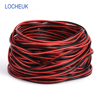 

2pin Red+Black UL1007 22AWG Extension Wire PVC Insulated Tinned Copper Soft Cable for LED Electronic Electrical DIY decoration