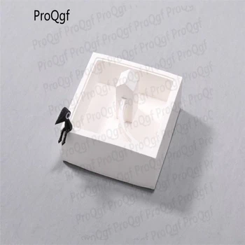 

1Pcs A Set white color square house shape with stair concrete pot