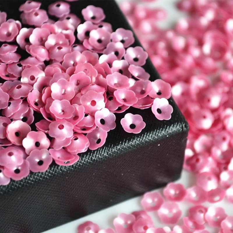 6mm Plum blossom Sequin Flat Round PVC Loose Sequins for Crafts Paillette Sewing Decoration DIY Accessory Lentejuelas Para Coser | Дом и сад