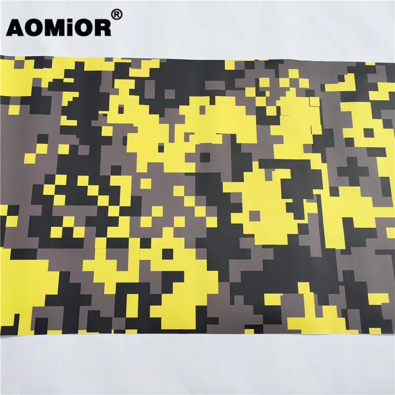 Yellow Digital Camo Vinyl Wrap Film (15)