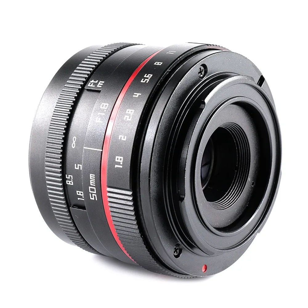 Новый APSC 50 мм F1.8 ручной широкоугольный объектив для оlympus Panasonic M43 EP3 OMD EM5|Объективы