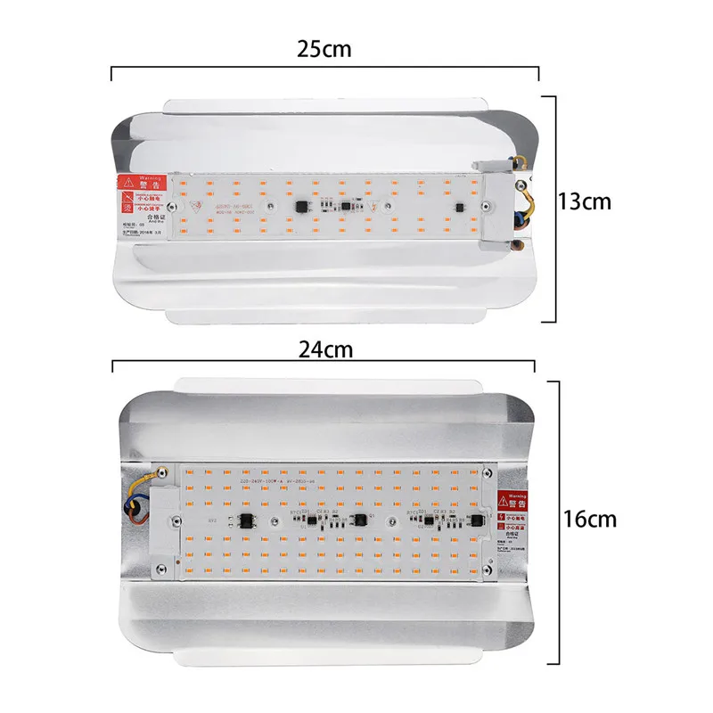 Полный спектр 50 Вт 100 Вт светодиодный Фито прожектор светильник s 5730smd 60lm/W высокая мощность светодиодный светильник для выращивания гидропоники seeding AC220V IP65 водонепроницаемый