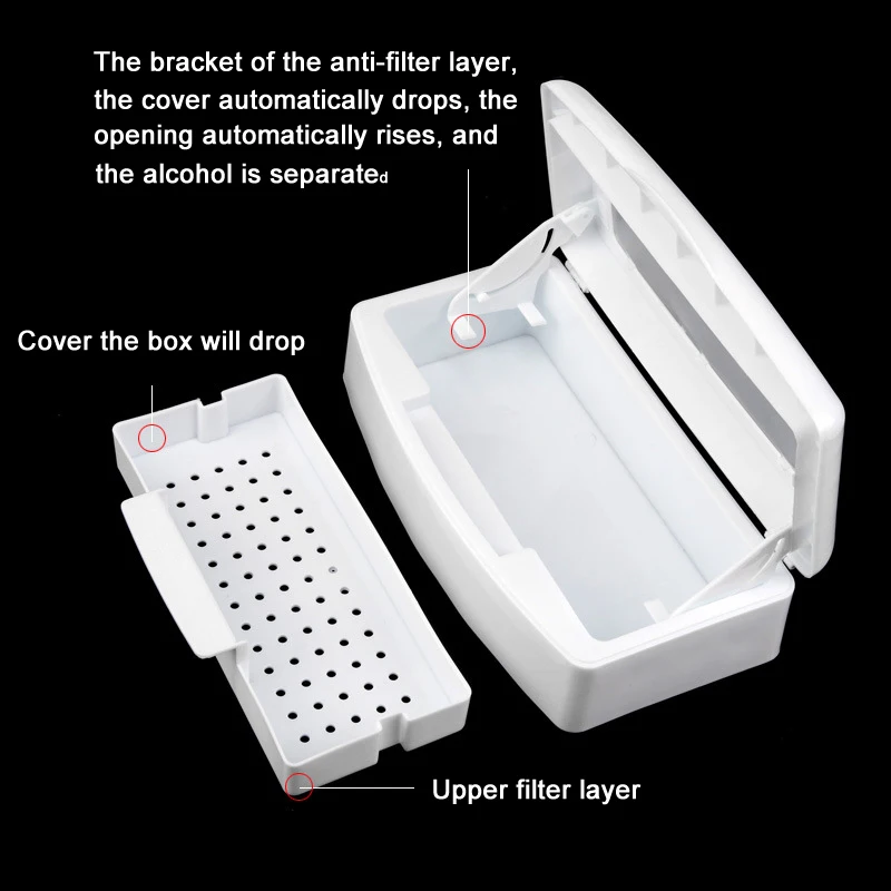 

Sterilizing Clean Sterilizer Tray Box Nail Art Salon Tool Manicure Box Nails Art Boxes QRD88