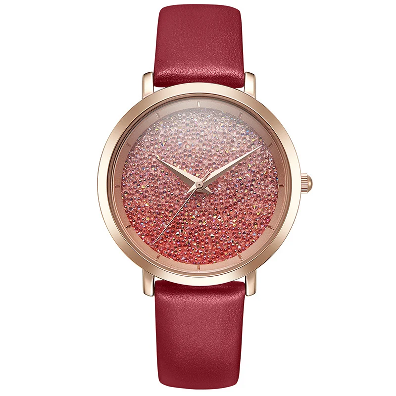 

Simple Female Watch Star Woman Quartz Watch Ladies Fashion Table Leather Bracelet Waterproof Clock Top Brand Luxury Reloj Mujer