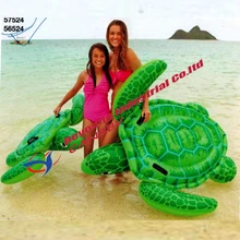 Intex 57524 Lil морская черепаха кататься на воде игрушки gaint/Большая надувной морской Черепаха Бассейн Пляж детское кресло плот