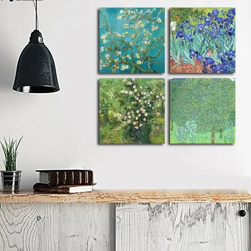 4Pcs-Sets-Huge-Modern-Wall-Art-Home-Decor-Giclee-Prints-Artwork-Almond-Blossom-and-Irises-by (1)
