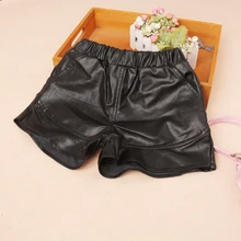 Коллекция года, осенне-зимняя детская одежда для детей бархатные кожаные шорты для девочек универсальные повседневные шорты Одежда для девочек От 2 до 16 лет