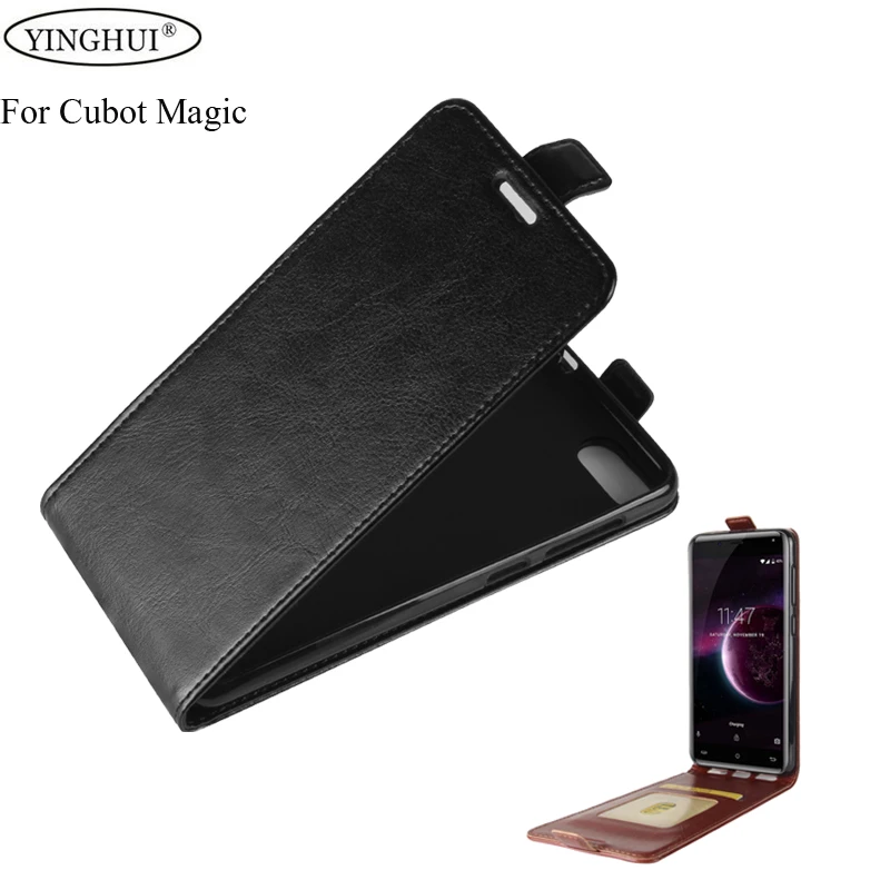 

For Cubot Magic Case Cover Luxury PU Leather Vertical Case Flip Soft TPU Silicone Cover Phone Cases For Cubot Magic 5.0 inch