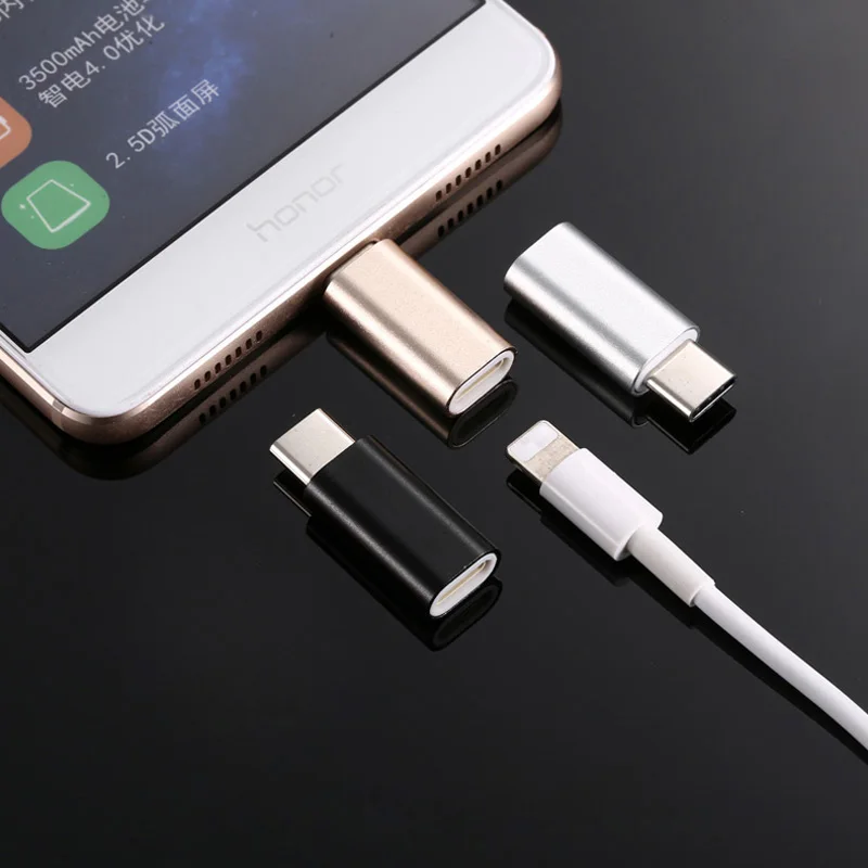 Для iPhone 8 Pin женские к Тип c кабель с переходником для зарядного устройства samsung S8