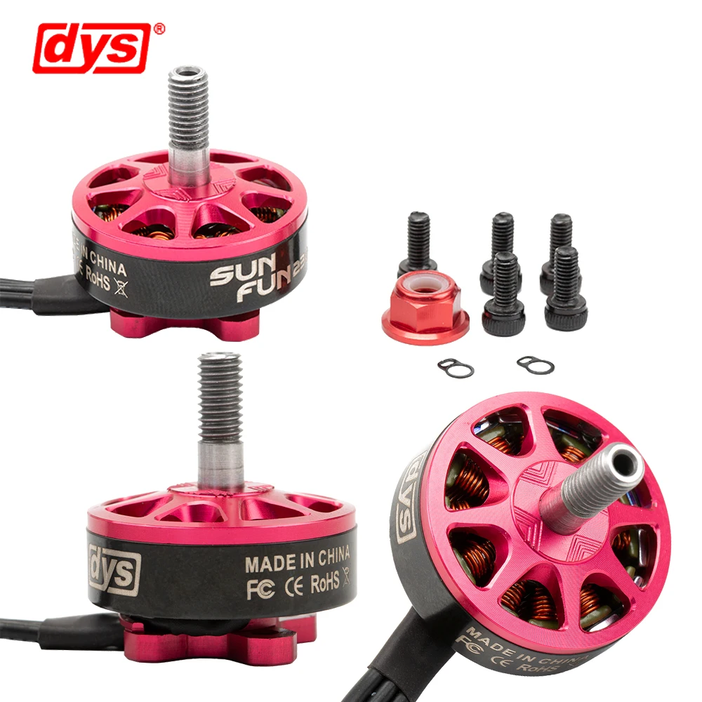 DYS SUN FUN SF2306 1750KV/2500KV CW резьба FPV гоночный бесщеточный двигатель для