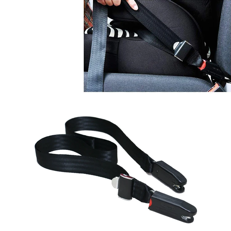 

Children Safety Seat Belt & Padding With Isofix Connector Soft Connecting Band EU Plug Universal