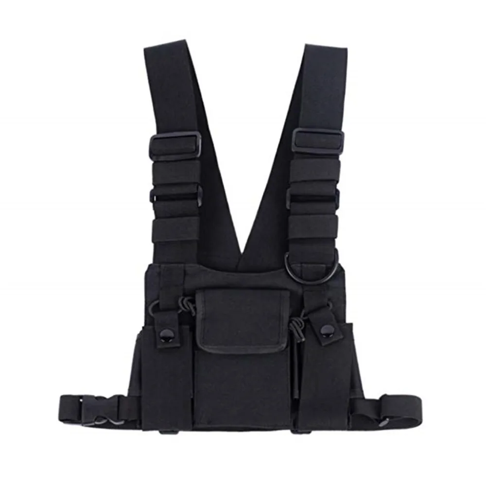 

Radio Harness chest Front Pack Pouch Holster Vest Rig Carry bag for Baofeng UV-5R UV-82 UV-9R BF-888S TYT Motorola Walkie Talkie