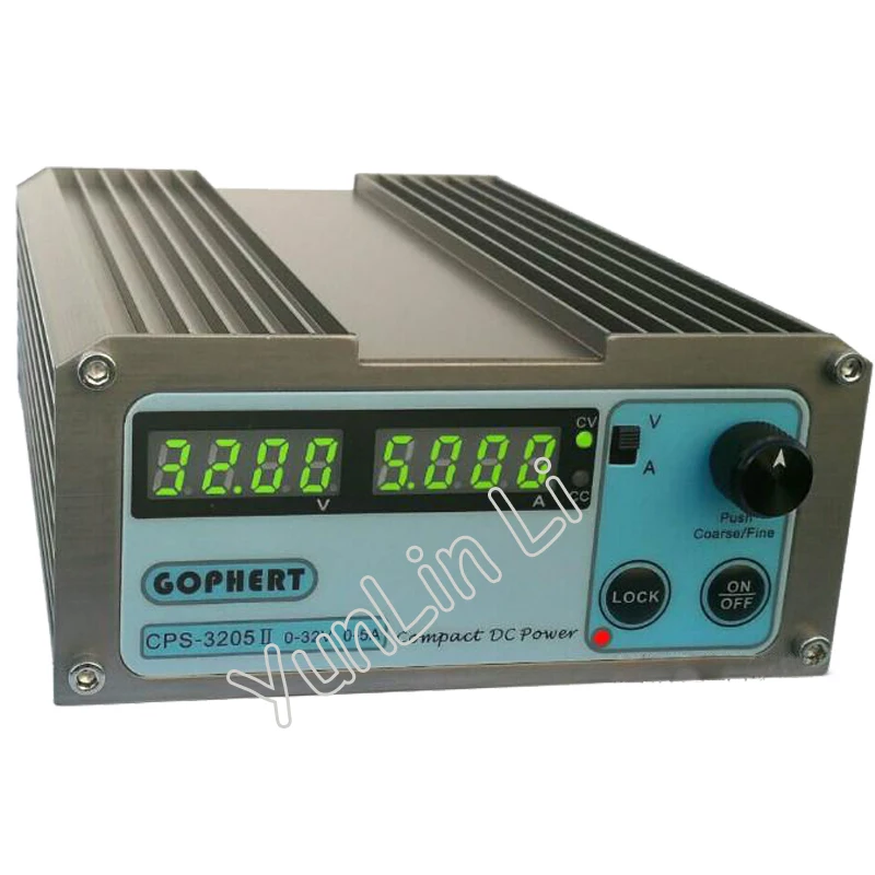 Регулируемые цифровые регуляторы напряжения/Стабилизаторы питания постоянного тока OVP/OCP/OTP низкая мощность 32 V 5A 110 V-230 V 0,01 V/0.01A CPS-3205II