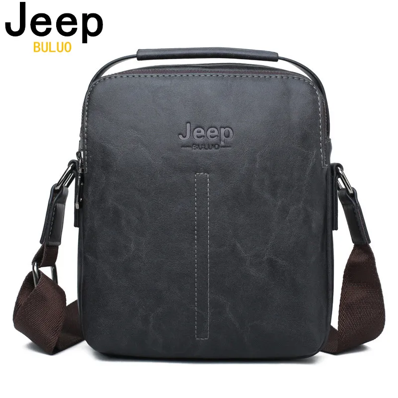 JEEP BULUO мужская сумка мессенджер хит продаж Мужская модная кожаная через плечо