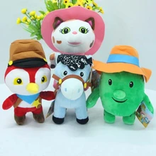 4pcs lot Movie Sheriff Callie s Wild West Cowboy Callie Cat Horse Woodpecker Cactus Tree Plush