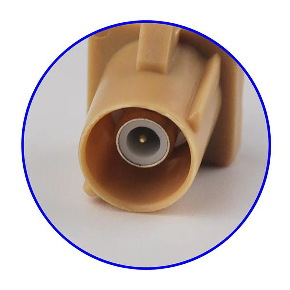 Superbat 10pcs Fakra Code I Beige/1001 Bluetooth Crimp Male RF Coaxial Connector for Cable RG316 RG174 LMR100