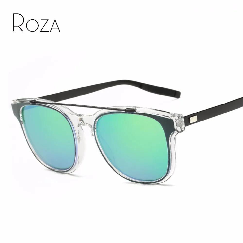 ROZA Sunglasses Women Double Nose Classic Retro Shades Brand Designer