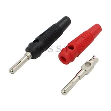 Bp414 4mm banana plug alta corrente isolada envolvente empilhável conector conexão de parafuso