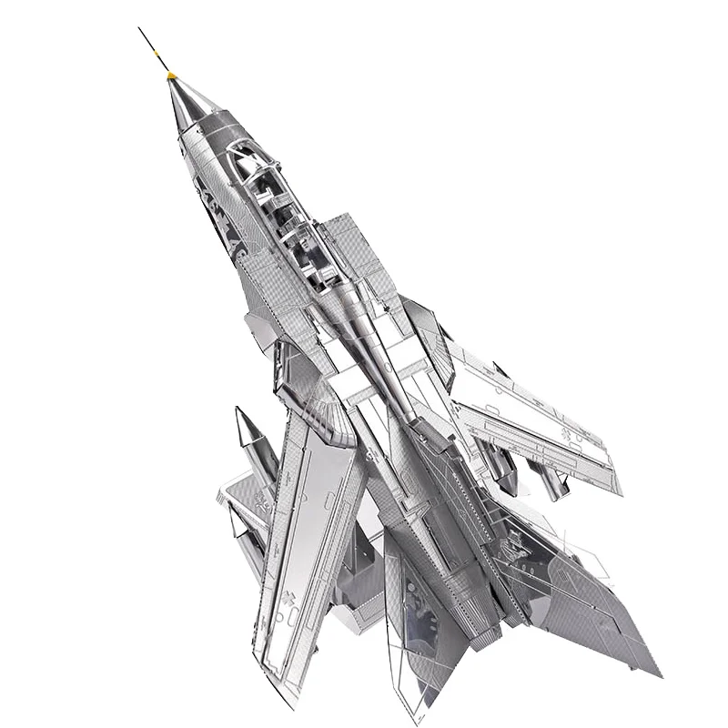 Piececool 3D металлическая головоломка Tornado Fighter Jets Battleplane модельные наборы DIY сборка