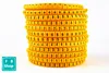 EC-3 600PCS (Each50pcs ) 5sq .mm~ 7.2 sq.mm yellow Cable Markers Letter 6sq.mm 0 to 9 + - X for wire diameter Cable Markers ► Photo 2/6