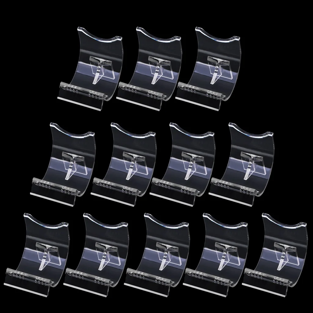 12PCS Lighter Display Stand Clear Acrylic Easel Holder for Lighter Accessories