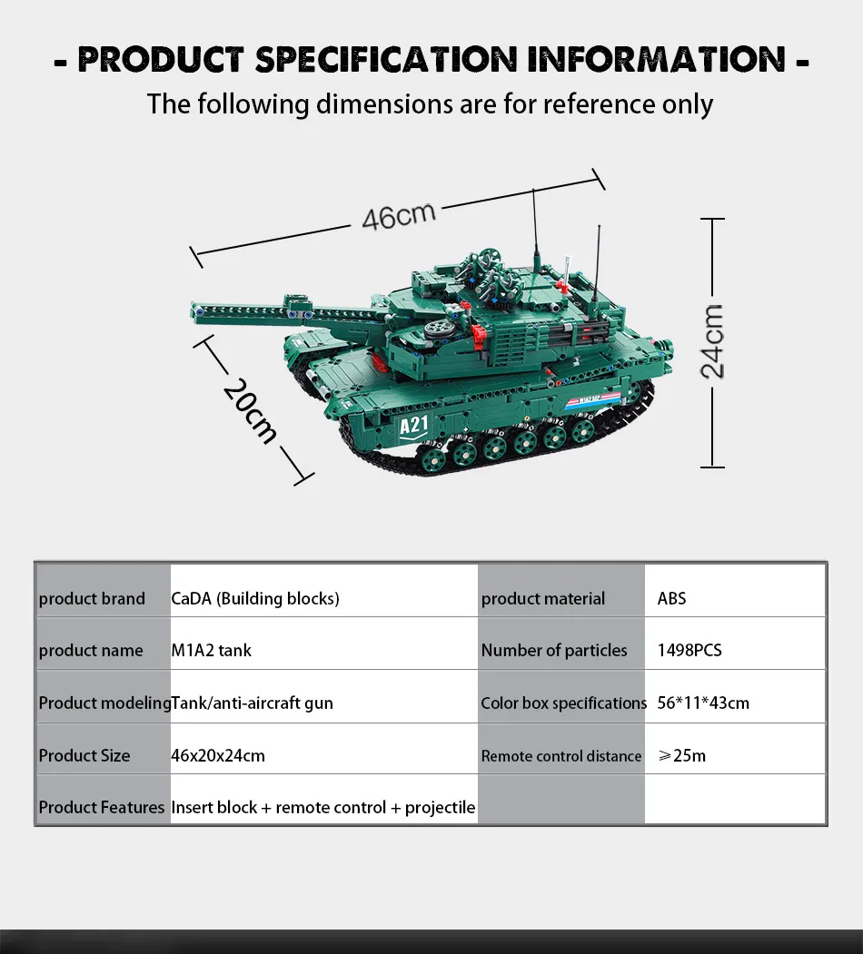 Blocos de Construção Brinquedos para Crianças Cada Militar Tanque Modelo Tijolos Carro Controle Remoto Compatível Ww2 Técnica 1498cps rc M1a2 3 Cheap Blocos