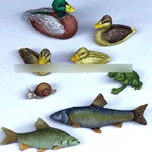 1/35 модифицированных частей животного с изображением утки, лягушки рыбы улитки 1 комплект