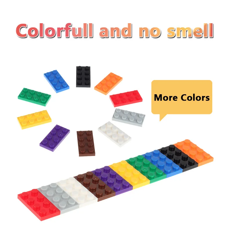 

100g/Pack/Color DIY Creative Bricks 2X4 Dots Small Complement Blocks Parts For Children Compatible with major Brand