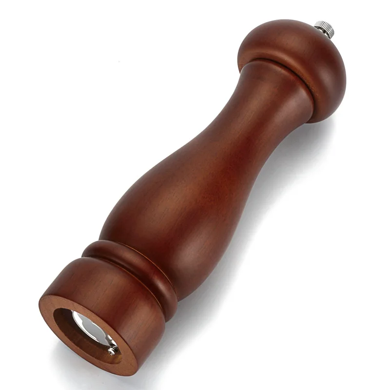 

Wood Salt and Pepper Grinder Set, 5 inch and 8 inch Manual Pepper Salt Mill Shaker, Solid Wood with Adjustable Coarseness