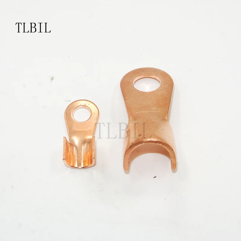 50pcs OT-80A Copper Cable Lugs Ring Electrical Wiring Connector Terminal for Car