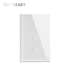 ЕС/США/Великобритания умный пульт дистанционного управления 1 2 3 банды Wi-Fi приложение пульт дистанционного управления Умный дом стены сенсорная стеклянная панель сенсорный светодиодный свет для умного дома