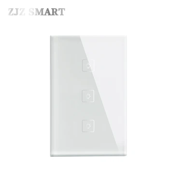 

EU / US / UK Smart Remote Control 1 2 3 Gang Wifi APP Remote Smart Home Wall Touch Glass Panel Touch LED Lights for Smart Home