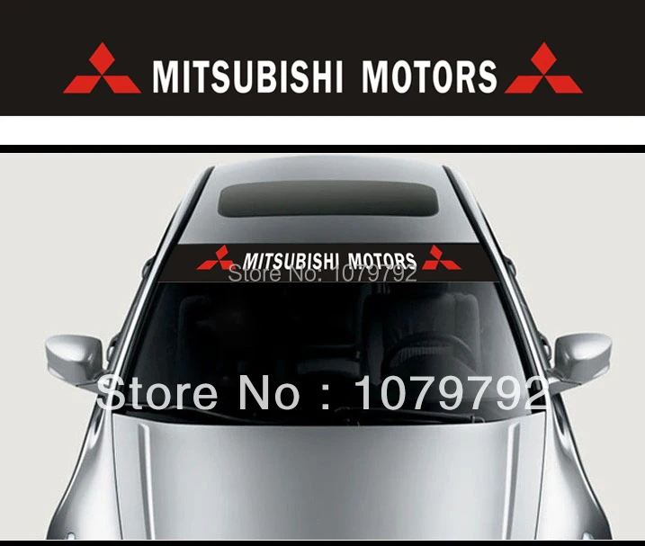 Mitsubishi Car Stickers Front Windshield Decal Stickers For Mitsubishi