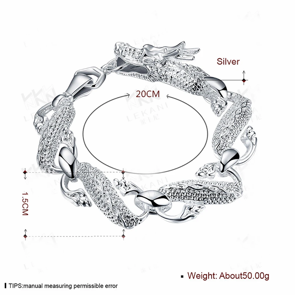 925 пробы серебряный браслет с драконом для мужчин и женщин, хорошее ювелирное изделие, браслет с Перидотом и кефрибаром