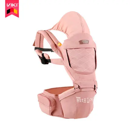 VIKI от 0 до 48 месяцев дышащий Многофункциональный Фронтальная детская переноска младенческой Удобный слинг рюкзак мешок обернуть ребенка - Цвет: pink