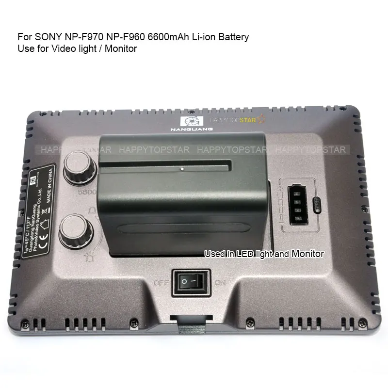 Аккумулятор Godox для Sony F970 светодиодный аккумулятор 6600 мА · ч 7 4 В 48 8 Вт/ч P120C 260C 308C II