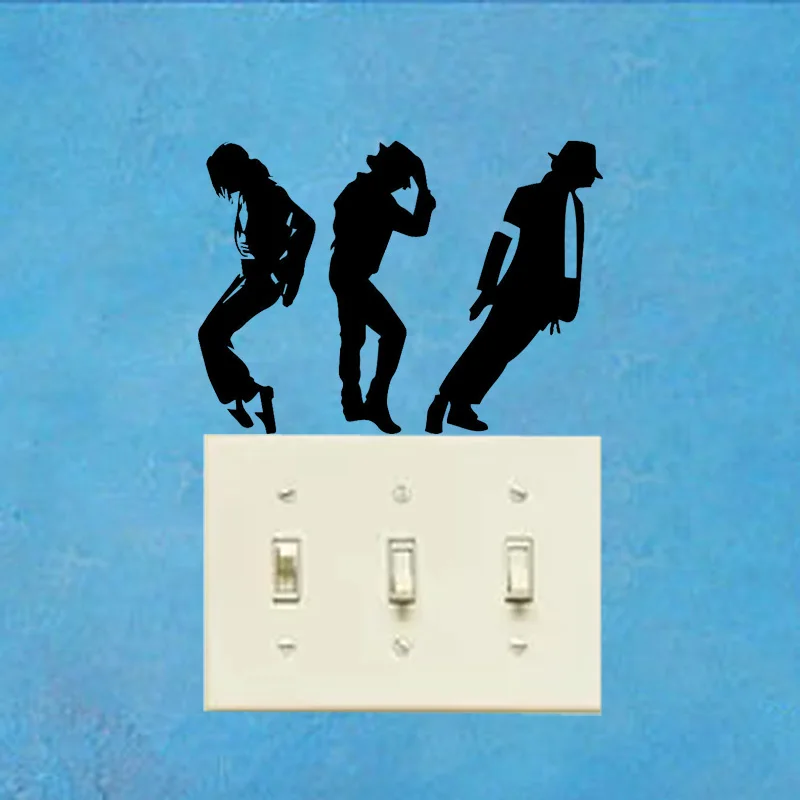 

Michael Jackson Fashion Livingroom Wall Sticker Light Switch Decal 6SS0279