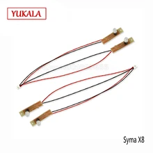 2Color High quality SYMA X8 X8C X8W X8G X8HC X8HW X8HG LED RC Quadcopter Drone Orange Green LED Repuestos Helicopter Accesorios