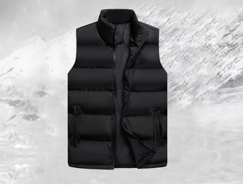Бренд woodvoice мужские жилетки однотонное тонкое пальто куртки без рукавов мужские повседневные зимние жилеты мужские повседневные утепленные пальто 6XL
